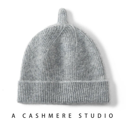 Keep Warm Winter Hat for Children Unisex Knit Cap Kids 100% Cashmere Skullies Hats for Boys Bonnet Girls Caps Accessories