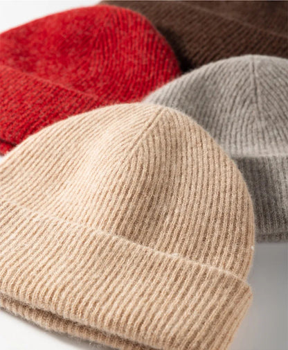 Winter 2025 Casual Women's Wool Hat Knitted Cap Warm Fashionable Headwear for the Cold Months