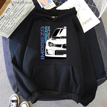 Men Hoodies JDM Initial D Japanese Anime Hoodie Mazida IMPREZA Sweatshirt Harajuku Pullover Techwear Women Clothes Streetwear