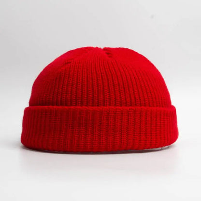 2025 Boys Girls Winter Knitted Beanies Solid Keep Warm Loop Small Beanie Caps Keep Head Warm Winter Hats Yellow Red
