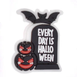 Hawlleen ghost PVC shoe Charms Buckle combination for Wristbands sandal Slippers accessories Decoration Bands gift unisex party