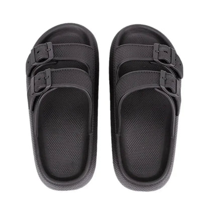 New Women's Slippers Thick Bottom Anti-Slip Home Outdoor Sandals Comfortable EVA Material Pure Color Slippers