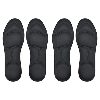4PCS 5D Massage Memory Foam Insoles Thickening Breathable Cushion Cushioning Comfort Suitable For High Heels Insoles