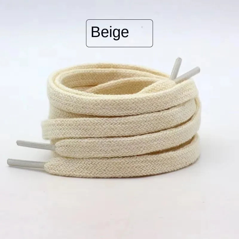 shoelace 1970s German Training Shoes Lace Retro High-Low Top Canvas Shoes Quality Black and White Beige Men and Women Versatile