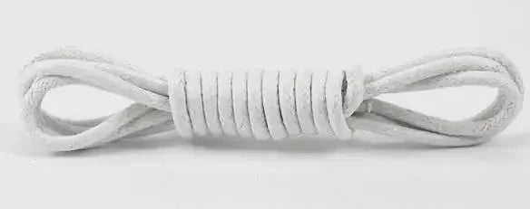 Solid Color Cotton Waxed Shoelaces Leather Waterproof Round Shoe Laces Boots Shoelace Shoestring Accessories