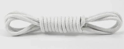 Solid Color Cotton Waxed Shoelaces Leather Waterproof Round Shoe Laces Boots Shoelace Shoestring Accessories