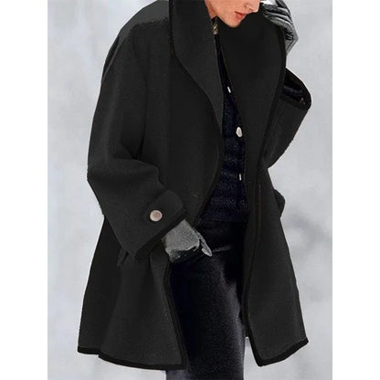 Women's Autumn And Winter Coat Autumn Winter Long Sleeve Casual Outwears Fashion Women Solid Loose Jacket Hoodies Sweatshirts
