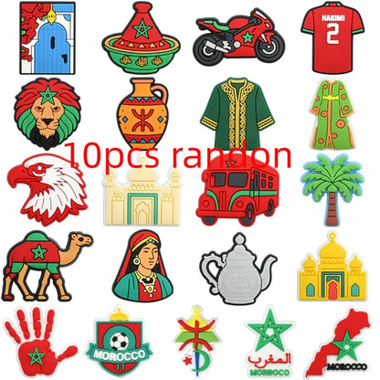 Morocco hole shoes charms shoe buckle removable DIY hole bag decorative accessories decorations wholesale shoe accessories