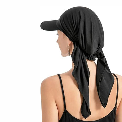 Summer Baseball Caps Turban Shawl Design Women Muslim Low Profile Fitted Hat 2024 Soft Breathable Headscarf Hijabs