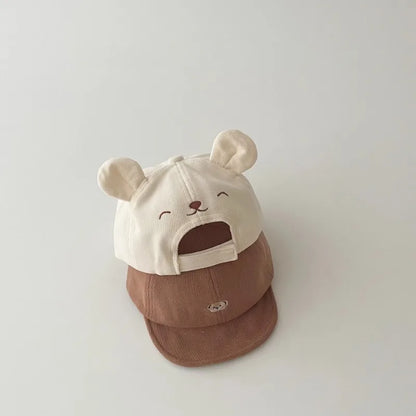 Baby Adjustable Lightweight Casual Baseball Cap Cute Animal Ears Design Soft Brim Cozy Headwear,, Adorable Outdoor Accessory