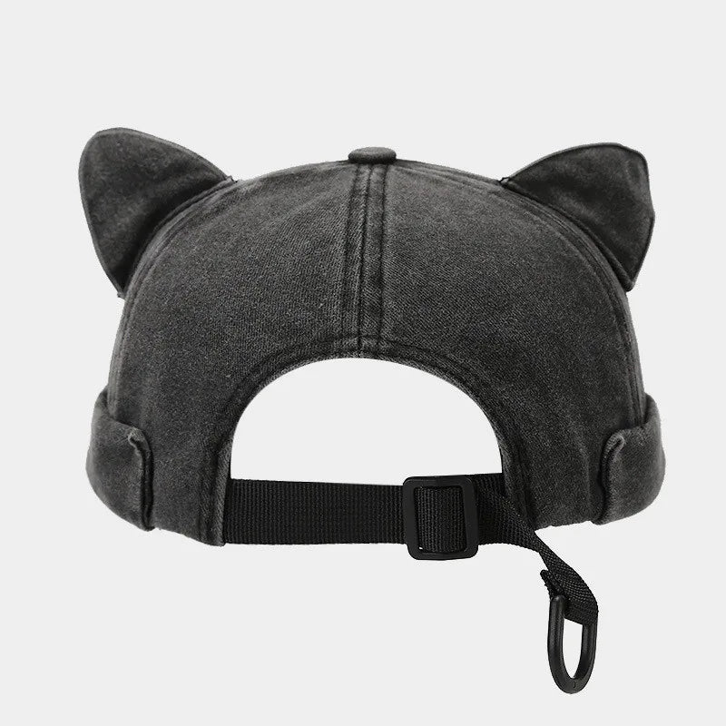 2024 Spring Summer Cotton Solid Color Docker Cap Brimless Hat Beanie Landlord Sailor Cap Women 01