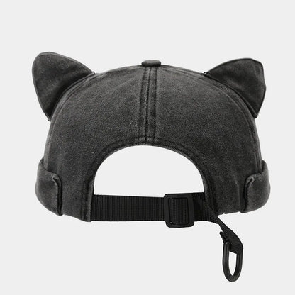 2024 Spring Summer Cotton Solid Color Docker Cap Brimless Hat Beanie Landlord Sailor Cap Women 01