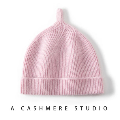Keep Warm Winter Hat for Children Unisex Knit Cap Kids 100% Cashmere Skullies Hats for Boys Bonnet Girls Caps Accessories