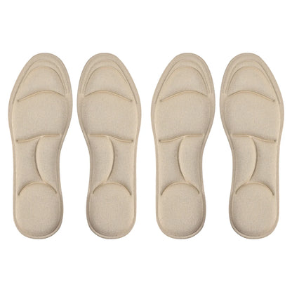 4PCS 5D Massage Memory Foam Insoles Thickening Breathable Cushion Cushioning Comfort Suitable For High Heels Insoles
