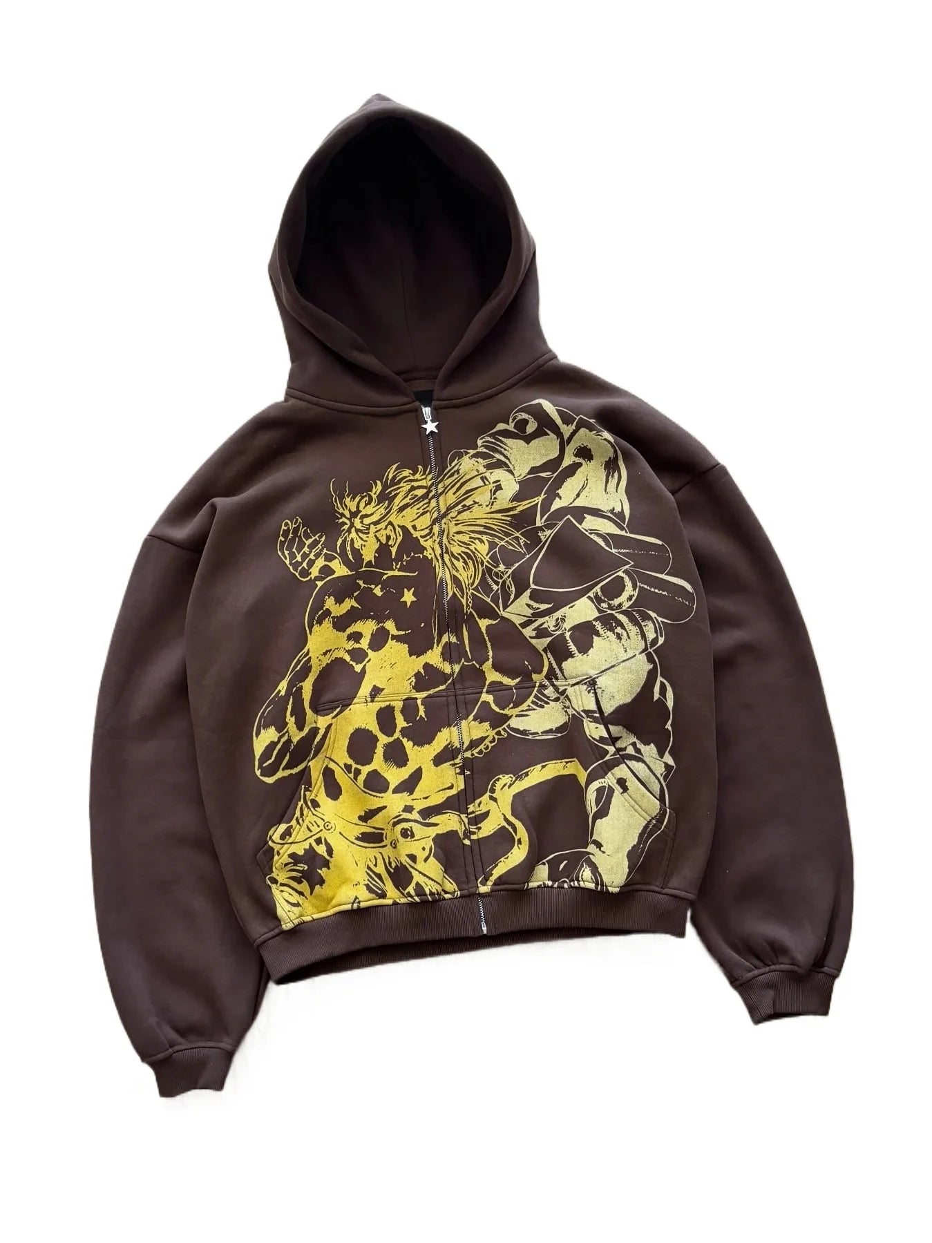 Y2k Stands Hiphop Jojo Bizarre Adventure Hoodies Harajuku Oversized Mens Womens Zipper Hoodie Hip Hop Couple Street Sweatshirt