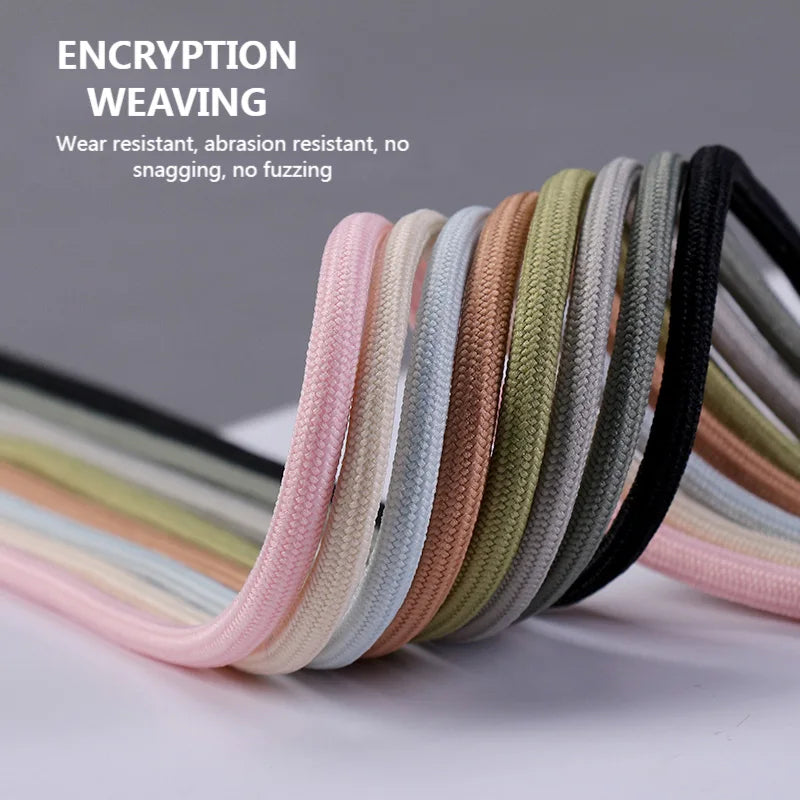 1 Pair Round Shoelaces Coconut 350 Black Angel 700 Classic Shoe Laces Tightly Woven Does Not Snag Shoelace For Sneakers