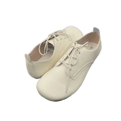 Tipsietoes 2025 Sprinng Autumn Barefoot Genuine Leather Women Sneaker With Zero Drop Flat Soft Sole Wider Toe Box Light Weight