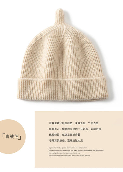 Keep Warm Winter Hat for Children Unisex Knit Cap Kids 100% Cashmere Skullies Hats for Boys Bonnet Girls Caps Accessories