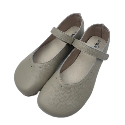 Tipsietoes 2025 Sprinng Autumn Barefoot Genuine Leather Ballerina Mary Jean Women With Flat Soft Sole Zero Drop Wider Toes Box