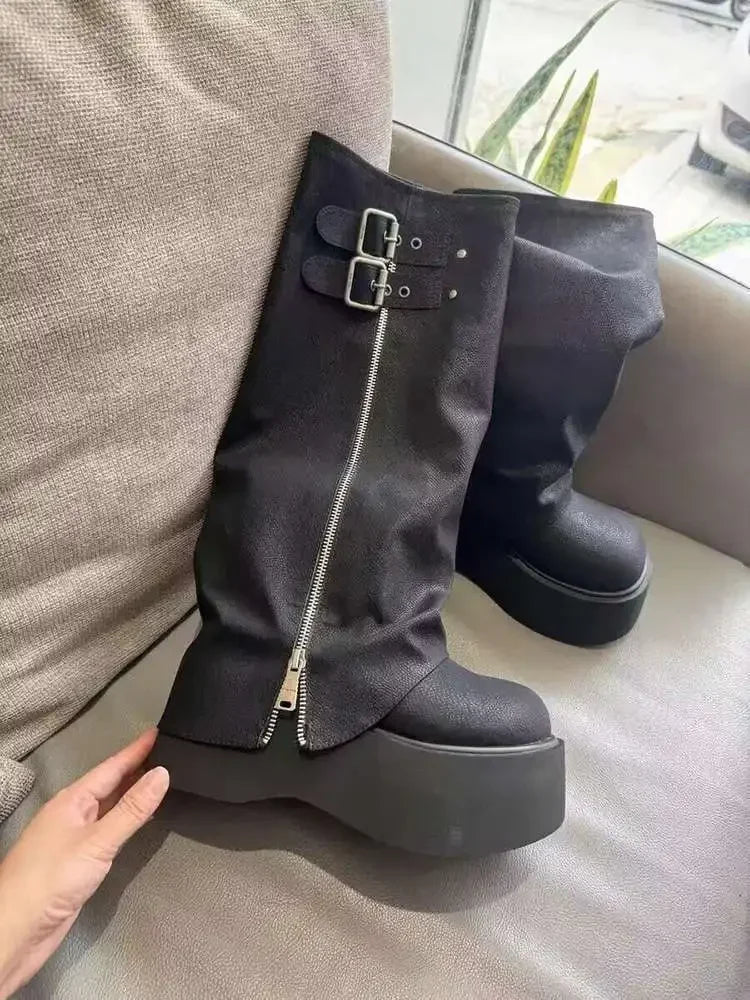 Pants boots 2025 Western Knight boots popular long boots women's autumn and winter high boots new boots