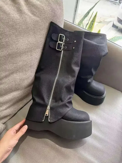 Pants boots 2025 Western Knight boots popular long boots women's autumn and winter high boots new boots
