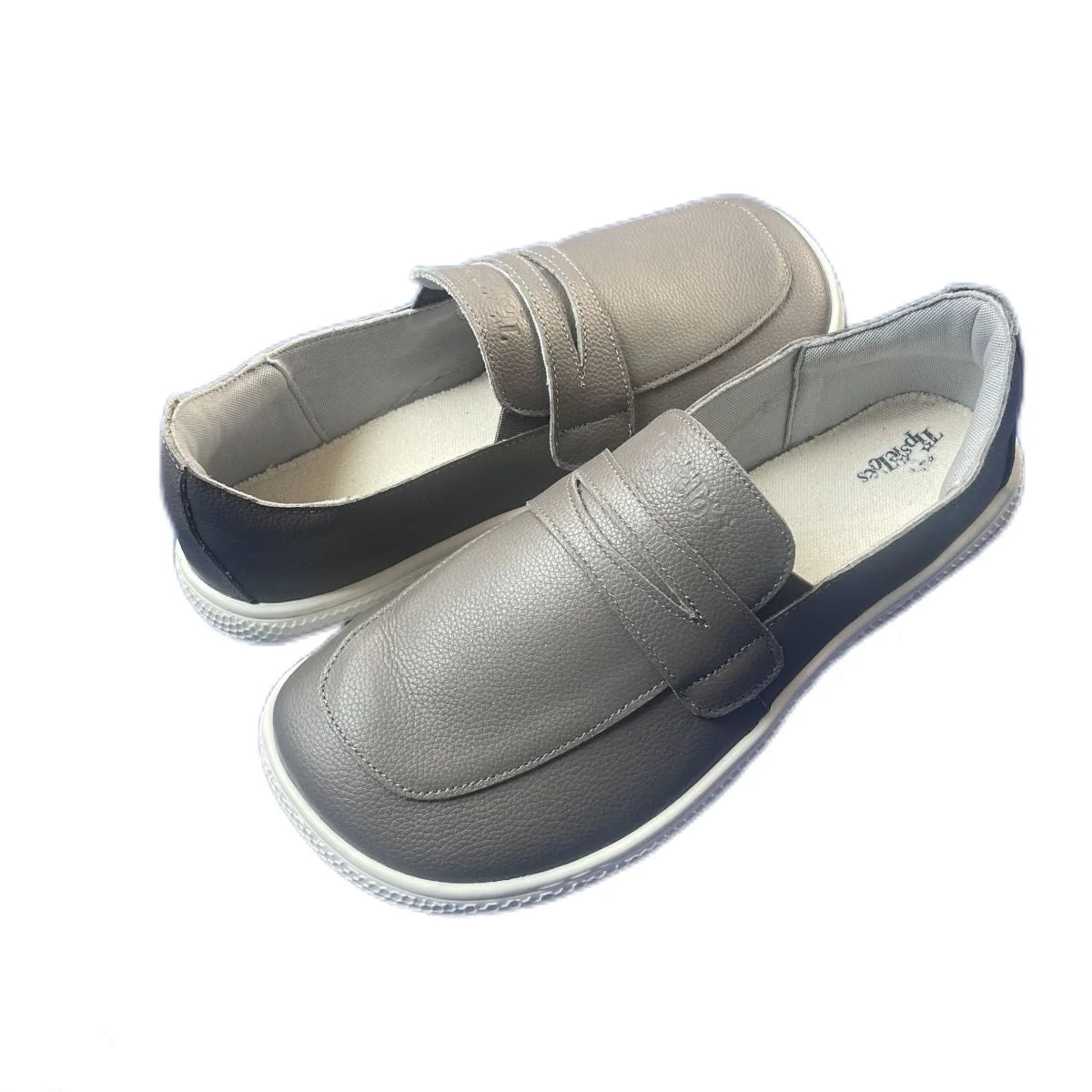 Tipsietoes 2025 Sprinng Autumn Barefoot Genuine Leather Men Women Slippers With Flat Soft Sole Zero Drop Wider Toes Box