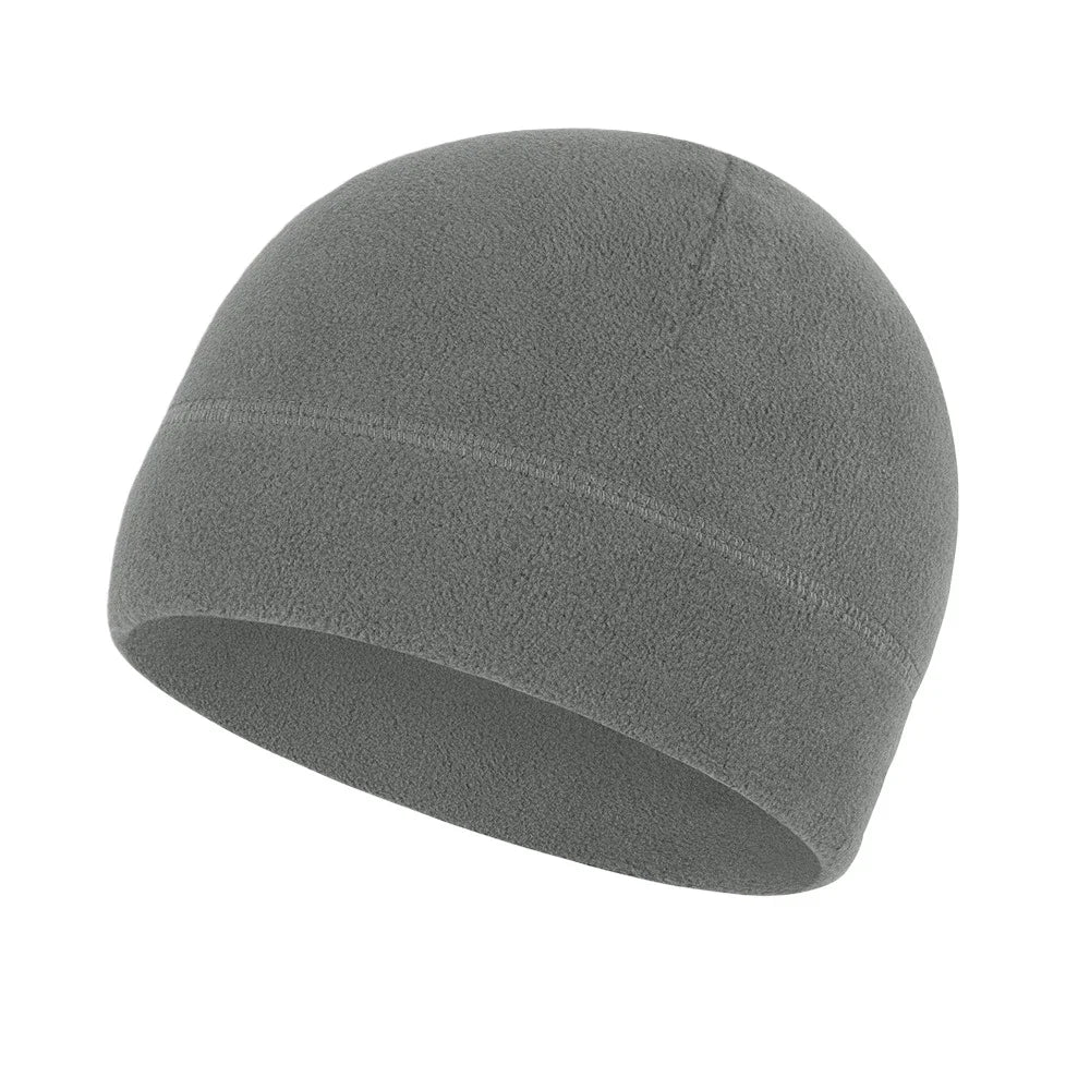 Windproof Winter Beanie Hat Fleece Warm Cap for Men Outdoor Sports Skiing Hiking Camping