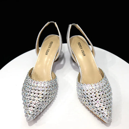 Fashion Summer 2023 Beads Decorated Muffin Bottom Sandals Wear Comfortable And Versatile Elegant Ladies Shoes And Bag Set