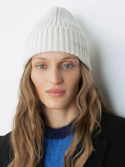 Autumn Winter Unisex Knitted Beanie Hat with Letter Embroidery – Warm Casual Street Style Wool Knit Beanie