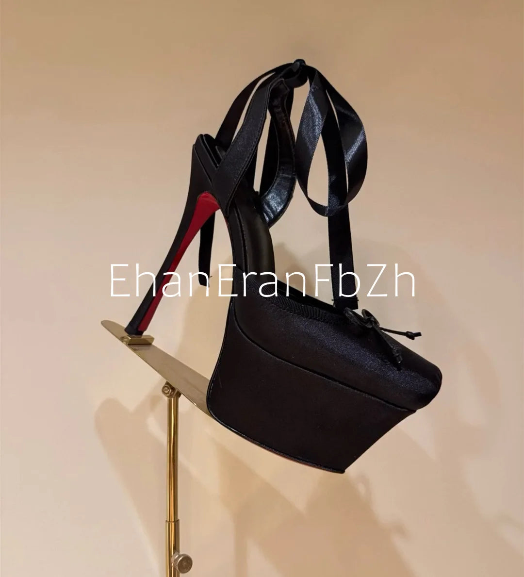 European and American Summer Women's Thick Bottom Stiletto Sandals Square Headband Butterfly Wedding Party Ballet High Heels