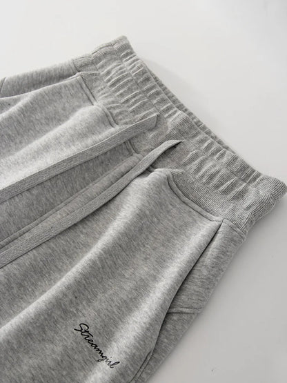 Women Tracksuits Winter Fleece Sweatsuit Brown Warm Crop Zipper Hoodies And Sweatpants Set For Women 2 Piece Velvet Pants Sets