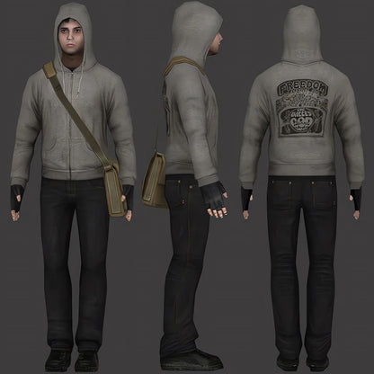 Simon Henriksson Zipped Hoodie Cry of Fear Simon's Hooded Cosplay Sweatshirt Winter Sweater Gamer Gift Trendy Aesthetic Hoodies