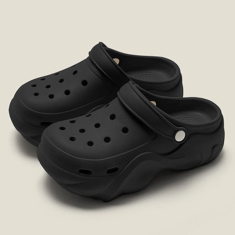 Women DIY Cute Animal button Decor Clogs Fashion Summer Spring Autumn Beach Sandals Cave Hole Female Garden Shoes Students Girls
