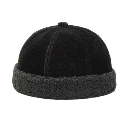 2026 Autumn and Winter Polyester Warm Solid Docker Cap Brimless Hat Beanie Landlord Sailor Cap Men and Women 115