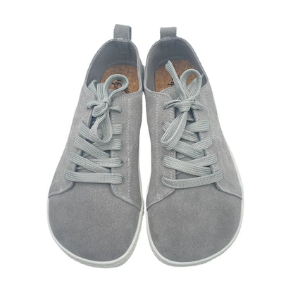 Tipsietoes 2025 Sprinng Autumn Genuine Leather Barefoot Sneaker For Women Flat Soft Thin Out Sole Zero Drop Wider Toe Box