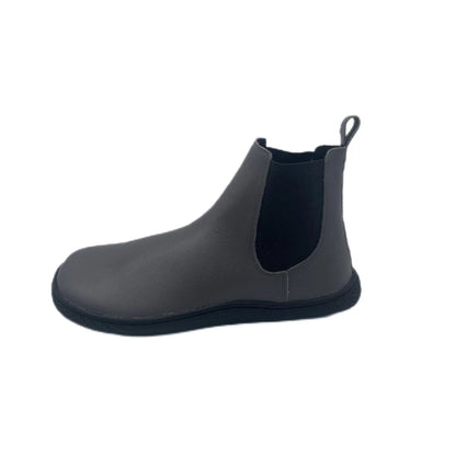 Tipsietoes Chelsea Barefoot Autumn Genuine Cow Leather Boots With Wool Linning Inside For Women Wider Toes Box Light Weight