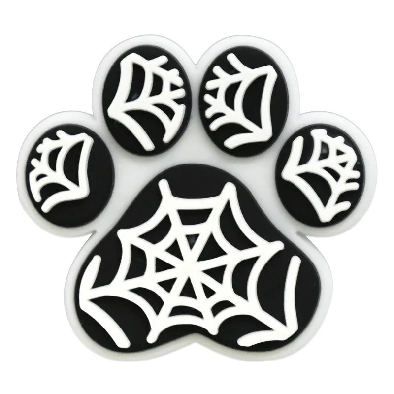 lovely dog paw PVC shoe Charms Slippers Buckle combination Fit Wristbands accessories Decoration Bands gift unisex party
