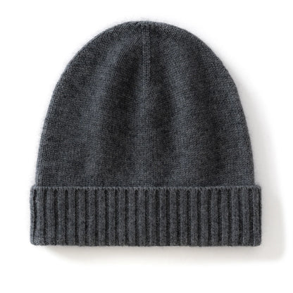 MERRILAMB Winter Hat For Women/Men 100%Quality Cashmere Beanie Cap Unisex Outdoor Casual Solid Knitted Hats Warm Soft SkullCap