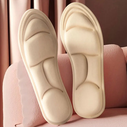4PCS 5D Massage Memory Foam Insoles Thickening Breathable Cushion Cushioning Comfort Suitable For High Heels Insoles