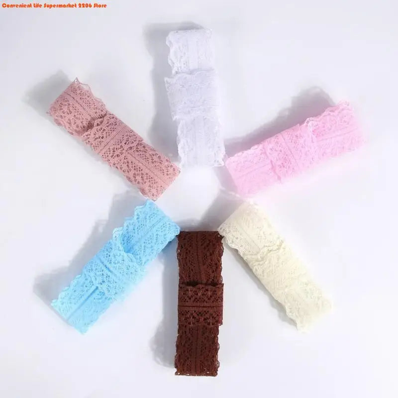 E06E 1 Pair Lace Shoelaces for Women and Girls 3CM Wide Flat Design Shoestrings Laces for Sneakers and Casual Wear Shoes