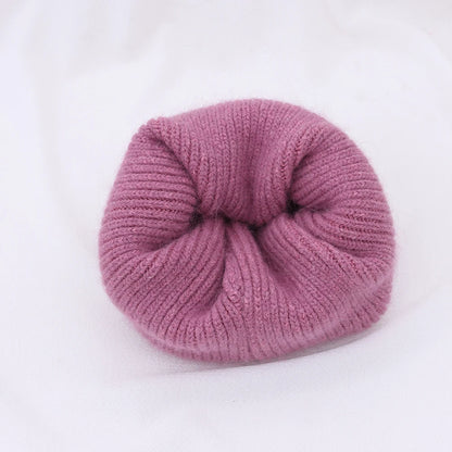 Hot Selling Winter Hat Real Rabbit Fur Winter Hats For Women Snowflake Warm Beanie cold Hats Women Solid Adult Cover Head Cap