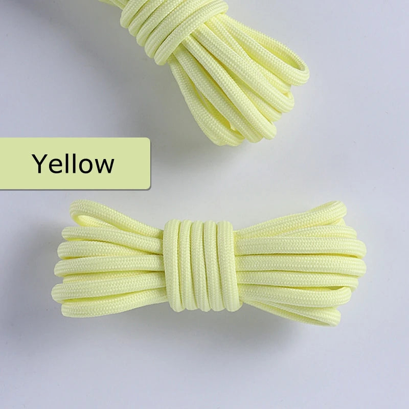 1 Pair Round Shoelaces Coconut 350 Black Angel 700 Classic Shoe Laces Tightly Woven Does Not Snag Shoelace For Sneakers