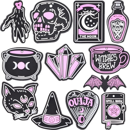 Magic Halloween Day PVC shoe Charms Slippers Buckle combination Fit Wristbands accessories Decoration Bands gift unisex party