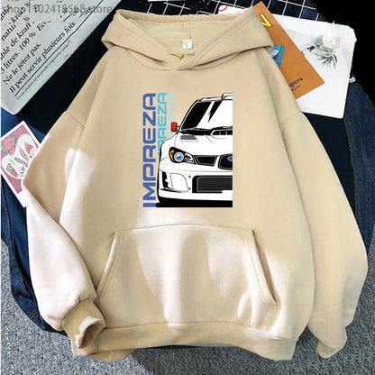 Men Hoodies JDM Initial D Japanese Anime Hoodie Mazida IMPREZA Sweatshirt Harajuku Pullover Techwear Women Clothes Streetwear