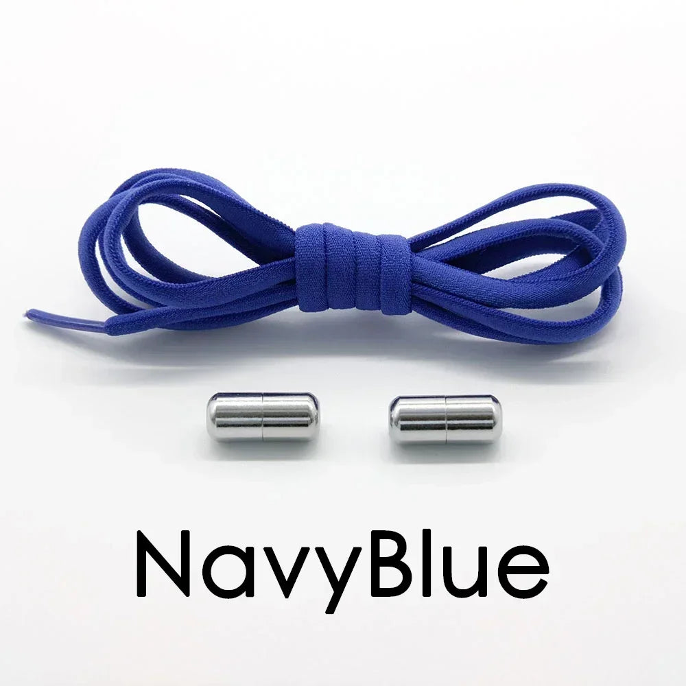 1Pair No tie ShoelacesSemicircle New Elastic Shoe Laces For Kids and Adult Sneakers Shoelace Quick Lazy Laces Color Shoestrings