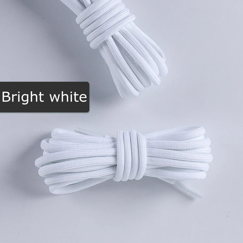 1 Pair Round Shoelaces Coconut 350 Black Angel 700 Classic Shoe Laces Tightly Woven Does Not Snag Shoelace For Sneakers