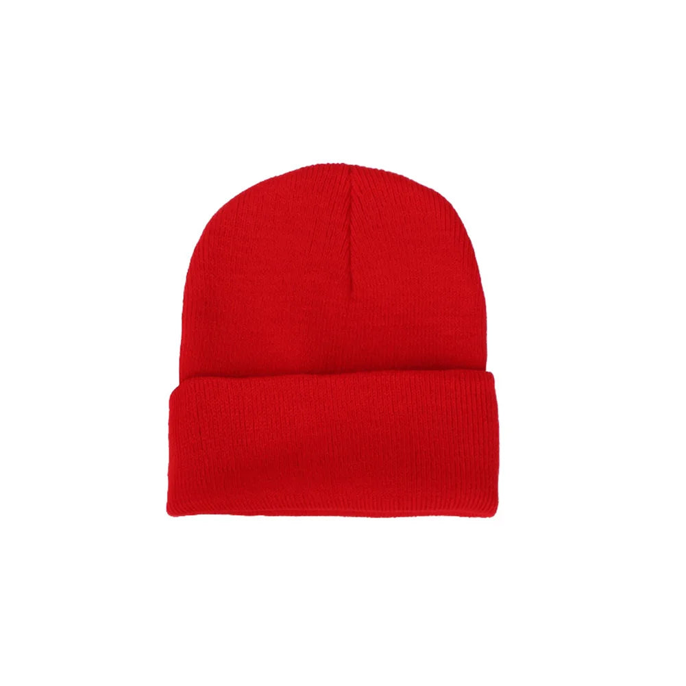 HOT SALES!!! Fashion Men's Women's Beanie Knit Ski Cap Hip-Hop Winter Warm Woolen Yarn Solid Color Hat Black Autumn Spring
