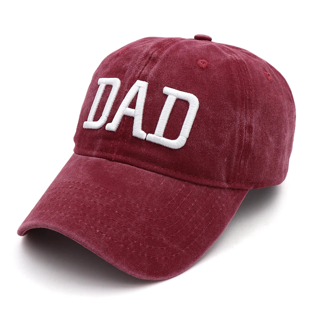 KOEP MOM And DAD Baseball Cap Fishing Caps Men Outdoor Women Washed And Worn Pregnancy Announcement Hats 3D Embroidery