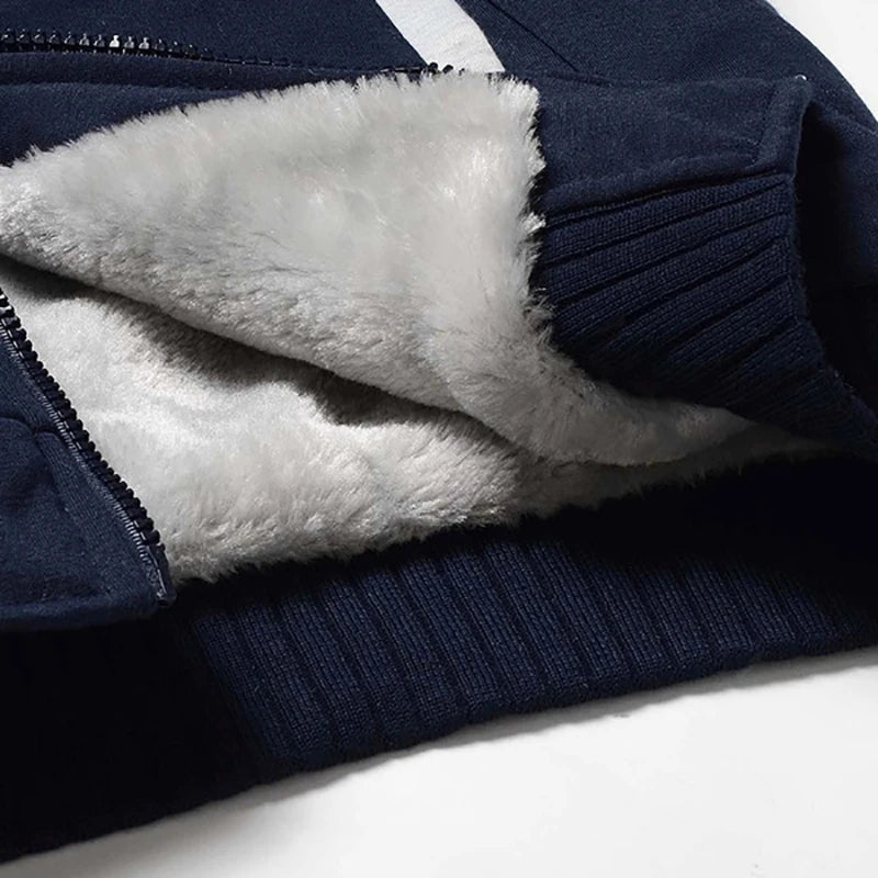 Men's Jacket Winter Camouflage Fleece Thicken Hooded Jackets Male Long Sleeve Coat Casual Zip Up Hoodies Streetwear Men's Coats