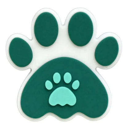 lovely dog paw PVC shoe Charms Slippers Buckle combination Fit Wristbands accessories Decoration Bands gift unisex party